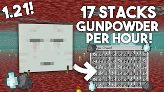 EASIEST GHAST amp GUNPOWDER Farm in Minecraft Bedrock 121 MCPEXboxPS4Nintendo Switch [upl. by Kitchen]