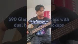 Playing my 90 Glarry 5string bass with HH pickups bassguitarbass5stringbasshumbuckershorts [upl. by Atihcnoc]