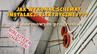 Jak wykonać projekt instalacji elektrycznej Biblioteka oznaczeń ektrycznych do programu Inkscape [upl. by Agle502]