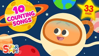 8 Little Planets  STEM Counting Song for Kids  Super Simple Songs [upl. by Ecissej7]