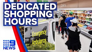 Coronavirus Coles announces new dedicated shopping hours  Nine News Australia [upl. by Guendolen]