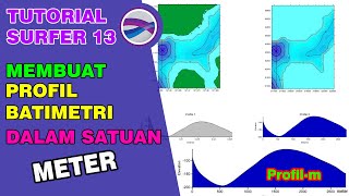 Cara Membuat Profil Batimetri Dalam Satuan Meter [upl. by Ecienal877]