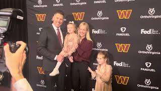 Commanders GM Adam Peters and Family at his introductory press conference [upl. by Gatias628]