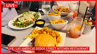 🔴LIVE Dedos Restaurant Playa De Las Americas NIGHT TIME ATMOSPHERE in Tenerife 🍺 [upl. by Gnad322]