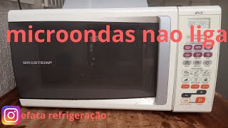 microondas Brastemp nao ligae roda o prato com a porta aberta [upl. by Imoyik723]