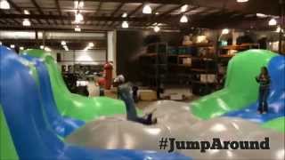 Insane Inflatable 5K  Testing JumpAround Obstacle [upl. by Allisurd833]