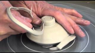 90 Throwing  Making a Porcelain Teapot 2 with HsinChuen Lin [upl. by Almita]