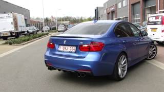 BMW F30 320D Diesel Sport exhaust UITLAAT  SPORTUITLAAT system with nice sound by Maxiperformance [upl. by Nahraf]