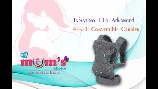 Infantino Flip Advanced 4in1 Convertible CarrierLatest Top Infants Carrierbaby careMymumschoice [upl. by Jacquelynn]