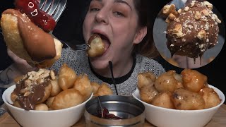 Homemade Loukoumades  Crunchy  ASMR  Beignet  Lokma  Chocolate [upl. by Sletten]