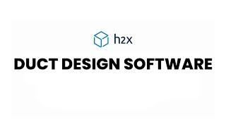 Duct Design Software  Overview  h2x [upl. by Yekciv]