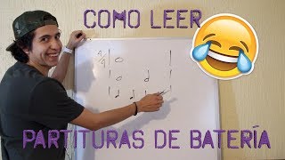 Como leer partituras de batería en 8 minutos How to read Sheet music [upl. by Nodmac]