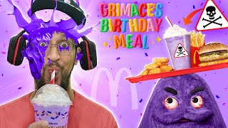 Happy Birthday Grimace Shake McDonalds meal gone wrong [upl. by Tuckie]