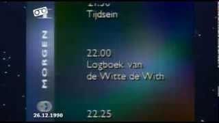 KRO Nederland 1 Closedown 26121990 [upl. by Amsirak]