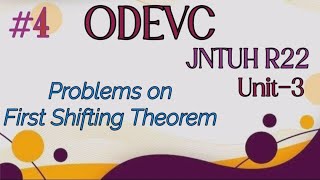 Problems on First Shifting Theorem  ODEVC  M2  jntuh R22  learnwithanu31 [upl. by Elbert]