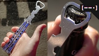 Butterfly Knife Bottle Opener [upl. by O'Carroll]