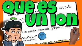 🔴 ¿QUÉ ES un IÓN  CATIÓN y ANIÓN  Química [upl. by Notnilc927]