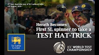 Rangana Heraths historical hattrick the 2nd ever Test hattrick by a Sri Lankan [upl. by Elleniad]