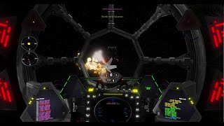 Star Wars TIE Fighter TFTC Classic Battle 4 Conflict at Mylok IV Mission 2 Attack the Narwaak [upl. by Accever]