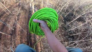 Tree Camping  CAMPING OVER 100 FEET UP 4K [upl. by Shalna]