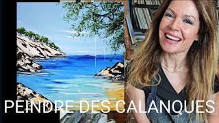 PEINDRE FACILEMENT DES CALANQUES par Nelly LESTRADE [upl. by Lattie]