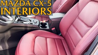 CX5 Interiors  What Seat Materials Come on the 2021 Mazda CX5 [upl. by Lewellen]