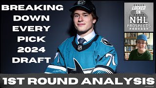 2024 NHL DRAFT ROUND 1 BREAKDOWN  Analyzing Every Selection [upl. by Zoellick]