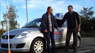 SUZUKI SWIFT ZADANIA EGZAMINACYJNE NA PLACU MANEWROWYM KAT B [upl. by Hgieleak947]