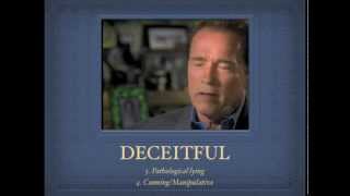 GOVERNOR PSYCHOPATH Diagnostic Criteria applied to Schwarzenegger on 60 Minutes [upl. by Einrae437]