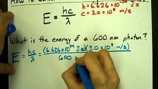 How to Convert Wavelength to Energy [upl. by Kissner]