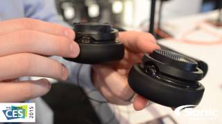 Philips Fidelio M2BT Wireless NFC Bluetooth Headphones  CES 2015 [upl. by Nord]