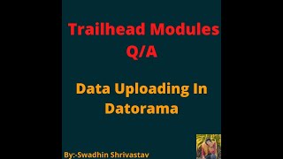 Data Uploading In Datorama salesforce swadhinshrivastav trailhead project trails [upl. by Eslud597]