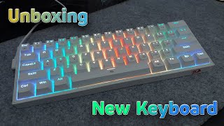 Unboxing Redragon K617 Fizz White New Keyboard to Coding [upl. by Goddord]