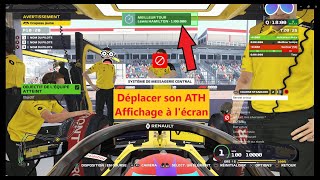 F1 2019 et 2020  Paramétrer son ATHAffichage à lécran [upl. by Wilburn]