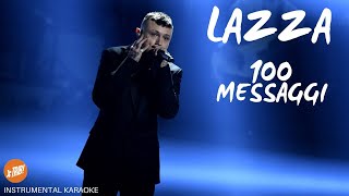 100 MESSAGGI  Lazza KARAOKE [upl. by Yanehs]