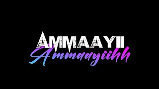 Ammayi Ammaayi Song black screen lyrics Animal movie songstetuswhatsapp statusediting [upl. by Lairea80]