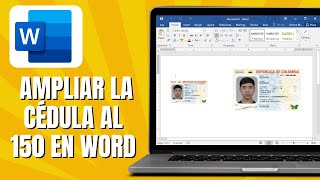 Cómo AMPLIAR La Cédula Al 150 En WORD [upl. by Stagg]