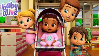 The Babies Go Shopping 🥦 Baby Alive Official 🍼 Family Kids Cartoons [upl. by Nwhas370]