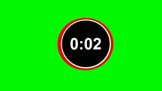 3 seconds timer without music  Greenscreen NoCopyright free countdown chromakey [upl. by Bills]