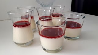 La meilleure façon de réussir la Panna cotta à lagar agar et coulis d fraises [upl. by Gnuoy]