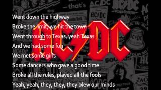 ACDC Thunderstruck Official Lyric letra [upl. by Arikat]