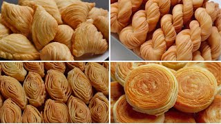 Tanpa Oven  4 resep puff pastry goreng buatan tangan sederhana amp berlapislapis  Video Kompilasi [upl. by Gascony]