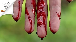 How to Make Fake Blood for Halloween  Thaitrick [upl. by Lightman]