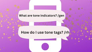 What are tone indicators tone tags [upl. by Hildy]