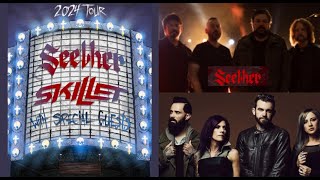 Seether and Skillet announce 2024 coheadlining US Tour for the fall  dates released [upl. by Letnohs]