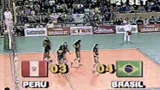 Voleibol Feminino  Sul Americano 1989  Final  Brasil x Peru [upl. by Hewie830]