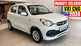 Maruti Celerio Vxi CNG 2024 Model  Celerio 2024 new model price  detailed Review [upl. by Ahilam]