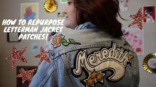 How to repurpose letterman jacket patches [upl. by Koss]