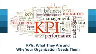 KPIs What They Are and Why Your Organization Needs Them [upl. by Neirol599]