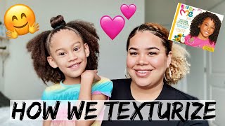 How We Use Just For Me Texturizer  Naturally Sade [upl. by Cardwell]